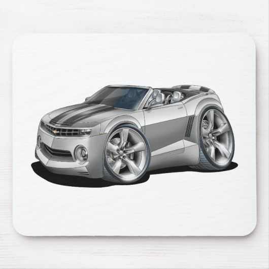 2012 Camaro Silver-Black converteerbaar Muismat (Voorkant)