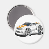 2012 Camaro Wit-Sinaasappel Cabriolet Magneet (Voorkant / Achterkant)