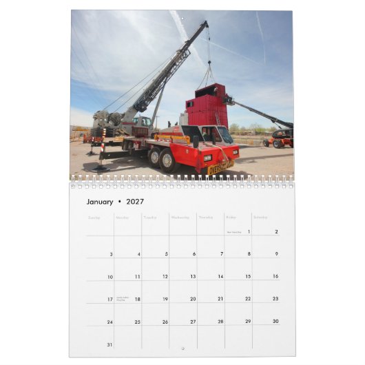 2012 Crane Service, Inc Calendar Kalender (Jan 2027)