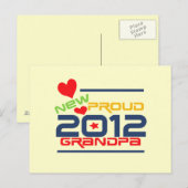 2012 de de trotse T-shirts en Giften van de Opa Briefkaart (Voorkant / Achterkant)