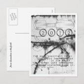 2012 de Kaart van de Rolschaats van het Nieuwjaar (Voorkant / Achterkant)