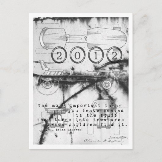 2012 de Kaart van de Rolschaats van het Nieuwjaar (Voorkant)