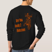 2012 Design Gradient Flaming Bike w/R2R.com terug T-shirt (Achterkant)