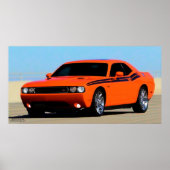 2012 DODGE CHALLENGER RT POSTER (Voorkant)
