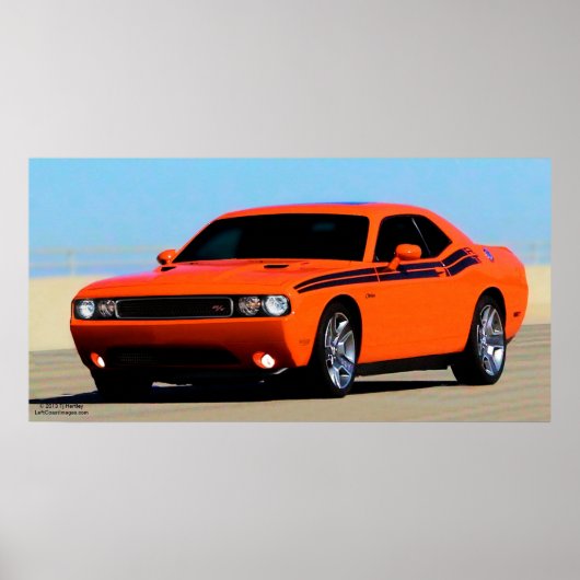 2012 DODGE CHALLENGER RT POSTER (Voorkant)