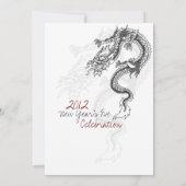 2012 Dragon Uitnodigingen van de Eve-partij van he (Achterkant)