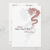 2012 Dragon Uitnodigingen van de Eve-partij van he (Voorkant / Achterkant)