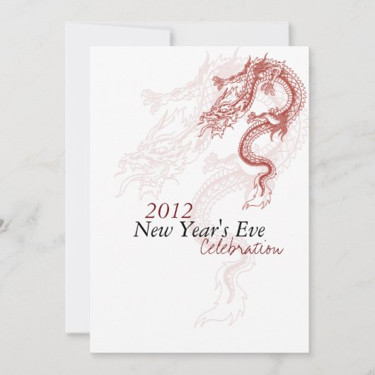 2012 Dragon Uitnodigingen van de Eve-partij van he (Voorkant)