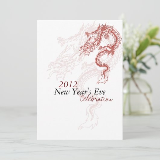 2012 Dragon Uitnodigingen van de Eve-partij van he (Staand voorkant)