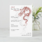 2012 Dragon Uitnodigingen van de Eve-partij van he (Staand voorkant)