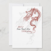 2012 Dragon Uitnodigingen van de Eve-partij van he (Achterkant)