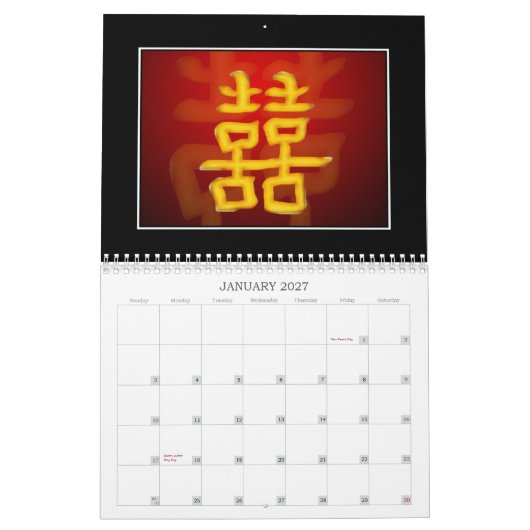 2012 Dubbele-gelukskalender Kalender (Jan 2027)