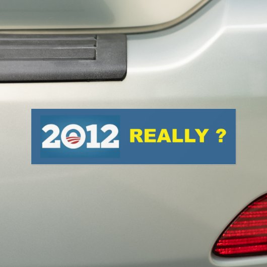 2012 ECHT? BUMPERSTICKER (Op auto)