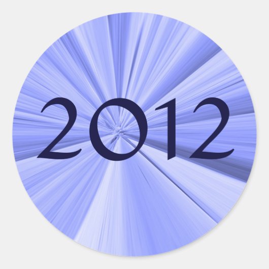 2012 Envelopzegel Ronde Sticker (Voorkant)