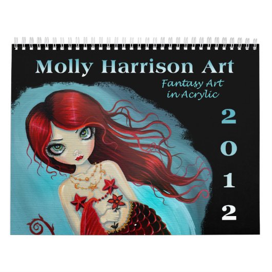 2012 Fantasy Art Kalender van Molly Harrison (Hoes)