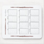 2012 Flute Calendar Muismat (Voorkant)