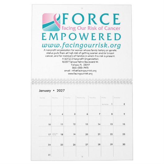 2012 FORCE Calendar (Promo code-ALLCALENDARS) Kalender (Jan 2027)