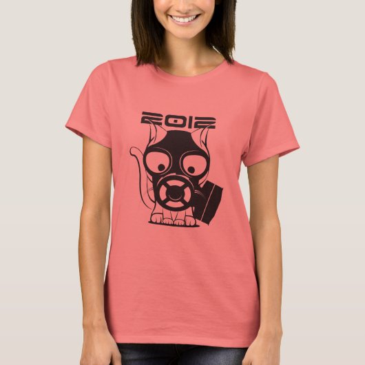 2012 Gasmaskervet wit T-shirt (Voorkant)