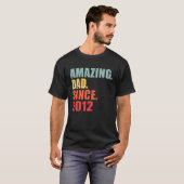 2012 Geweldige Papa Sinds 2012 T-shirt (Voorkant volledig)