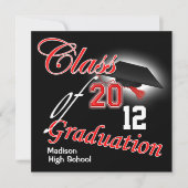 2012 Graduation "class of" sjabloon PERSONALIZE Kaart (Voorkant)
