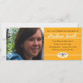 2012 Graduation Fun Gold Party Uitnodiging (Voorkant)