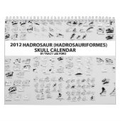 2012 HADROSAUR (HADROSAURIFORMES) KALENDER (Hoes)