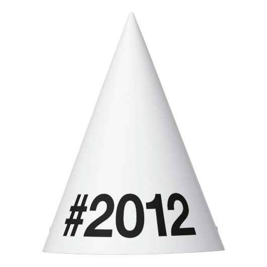 2012 Hashtag 13 Verjaardag Jubileum Feesthoedjes (Voorkant)