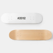 2012 Hashtag 13 Verjaardag Jubileum Persoonlijk Skateboard (Horizontaal)