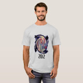 2012 Jaar van de Draak Fantasie Kunst T-shirt (Voorkant volledig)