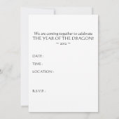 2012 : Jaar van de Draak Kaart (Achterkant)