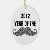 2012 jaar van de snor keramisch ornament (Rechts)