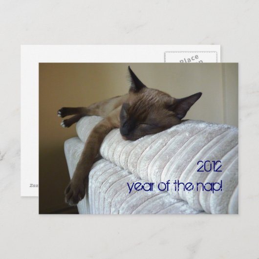 2012 Jaar van het NAP Feestdagenkaart (Voorkant / Achterkant)