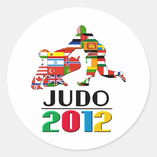 2012: Judo Ronde Sticker (Voorkant)