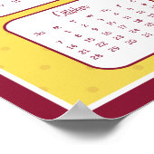 2012-kalenderposter genietend van het zonlicht poster (Hoek)