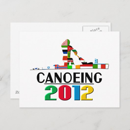 2012: Kanoeën Briefkaart (Voorkant / Achterkant)