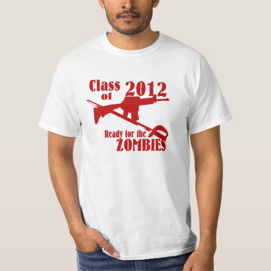 2012 Klaar voor de zombies T-shirt (Voorkant)