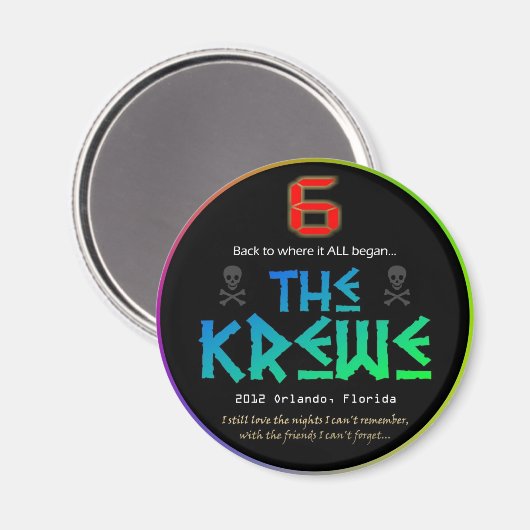 2012 Krewe Magnet (Voorkant / Achterkant)
