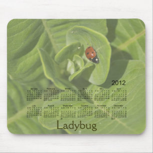 2012 Ladybug Calendar Mousepad Muismat