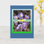 2012 Lentekrokus Equinox Kaart (Gele Bloem)