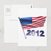 2012 met VS-vlag Briefkaart (Voorkant / Achterkant)