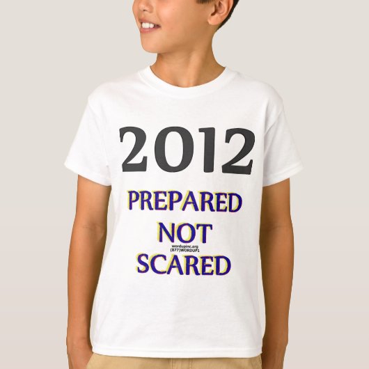 2012 niet bang t-shirt (Voorkant)