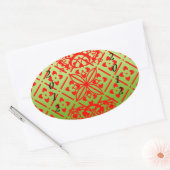 2012 nieuwe jaren patroon Stickers (Envelop)