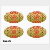 2012 nieuwe jaren patroon Stickers (Vel)