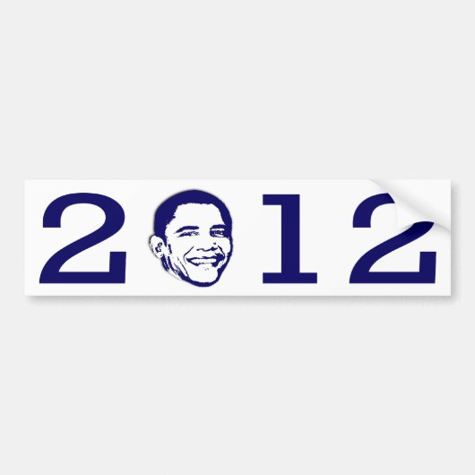 2012 Obama bumpersticker (Voorkant)