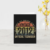  2012 Officiële Tiener 13e Verjaardag Cadeaus Kaart (Gele Bloem)