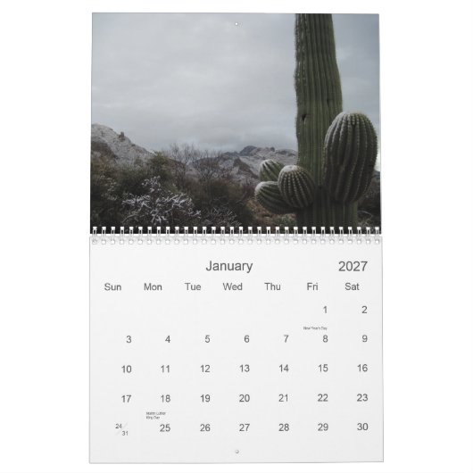 2012 Oro Valley, Arizona Calendar Kalender (Jan 2027)