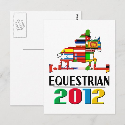 2012: Paardensport Briefkaart (Voorkant / Achterkant)