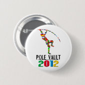 2012: Pole Vault Ronde Button 5,7 Cm (Voorkant /achterkant)