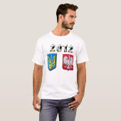 2012 Polen Oekraïne Voetbal Europese Football T-shirt (Voorkant volledig)