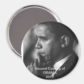2012 President Barack Obama "Second Coming" magnee Magneet (Voorkant / Achterkant)
